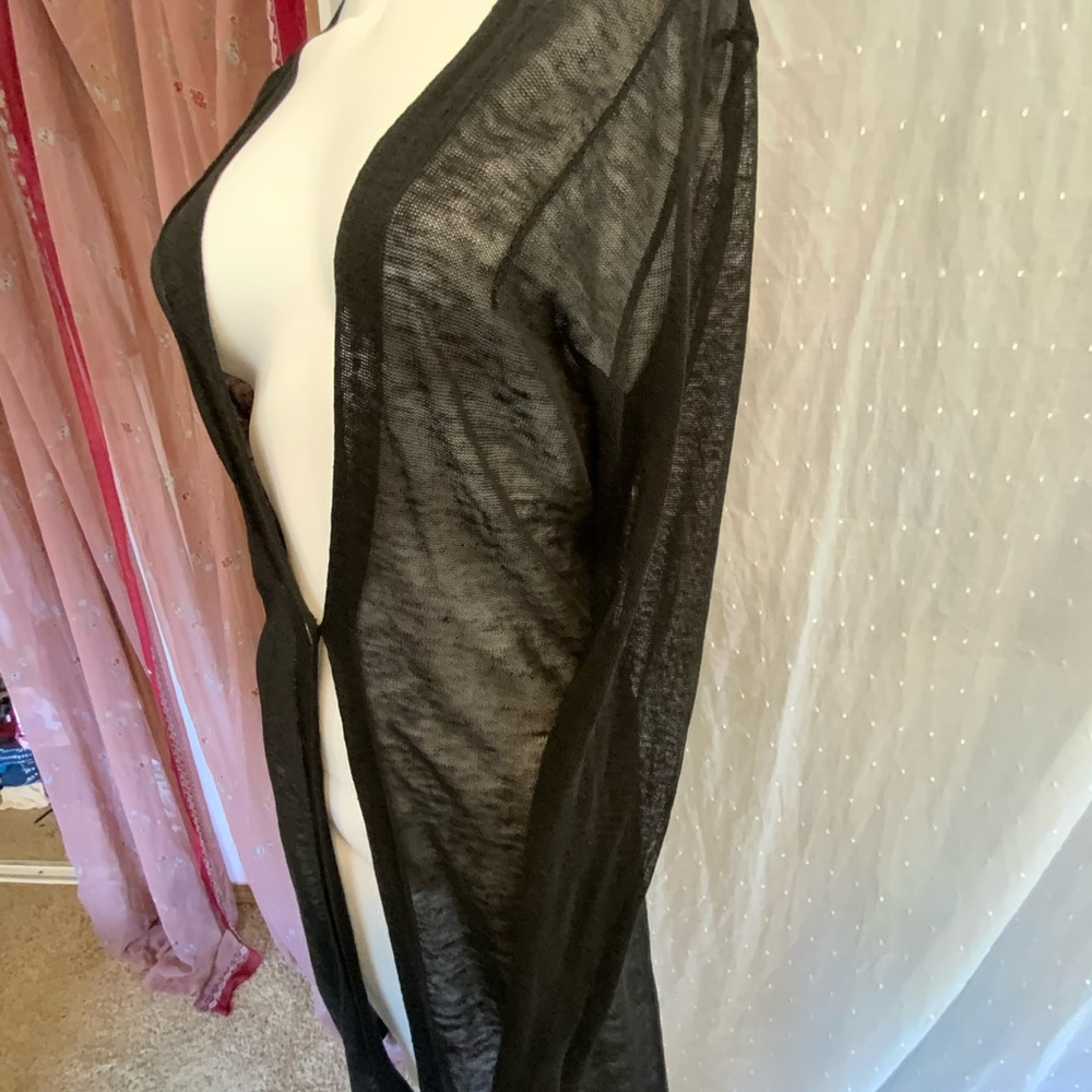 Knee length duster sheer jacket trench Amaya 40 L